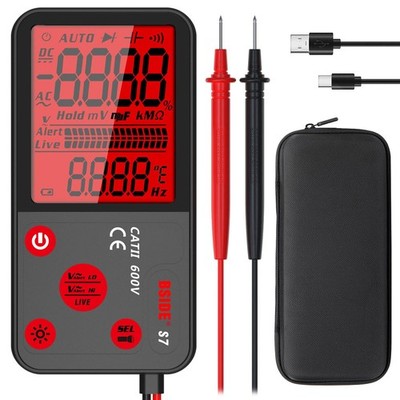 BSIDE Wiederaufladbare Smart Digital Multimeter Großes LCD Display 