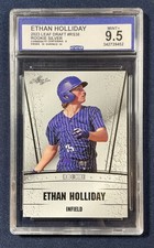 2023 Leaf Draft Silver Ethan Holliday RC Rookie #RS-38 Oklahoma State