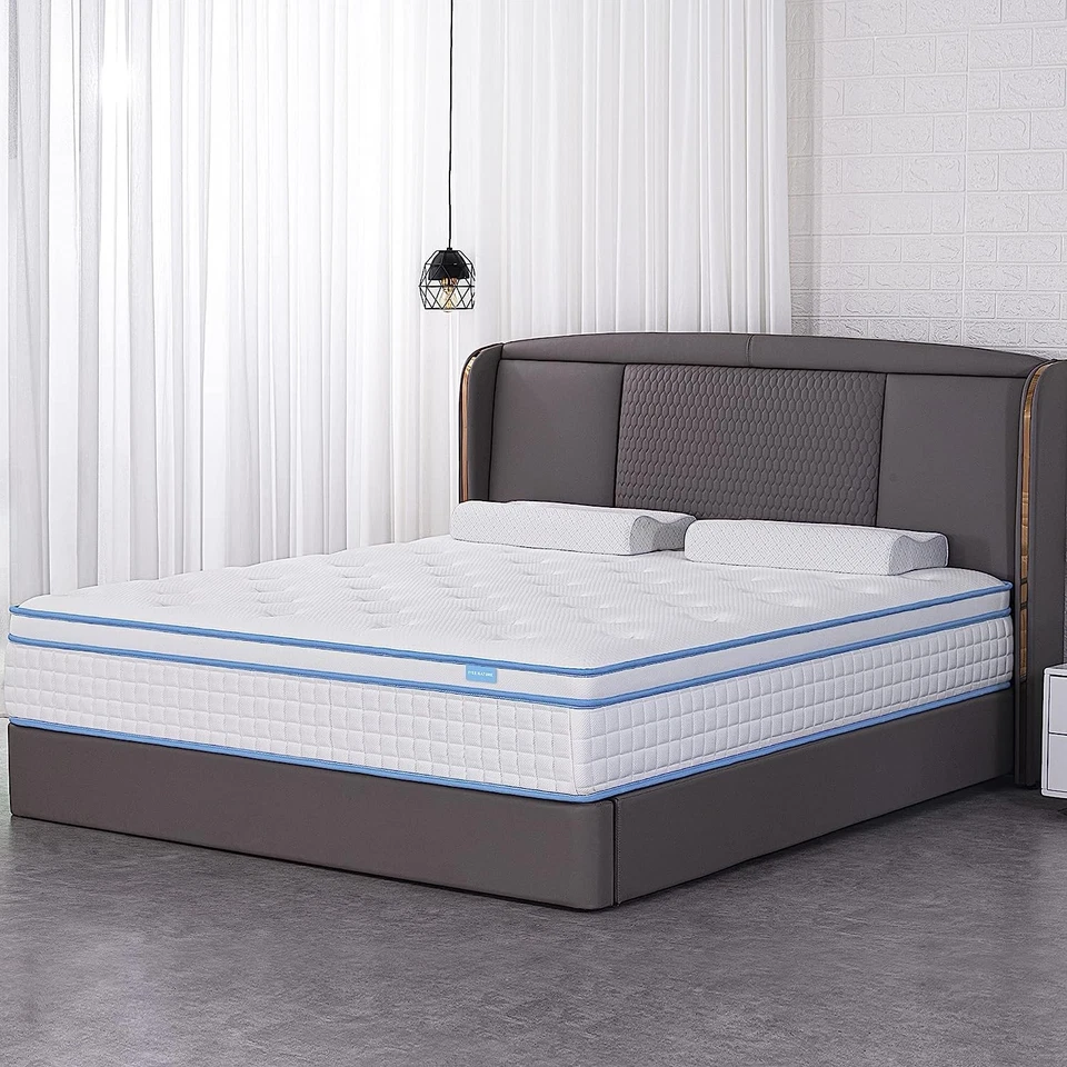 10"12"-Twin,Full,Queen,King Size Mattress Memory Foam Hybrid Mattress In a Box - Image 2 of 4