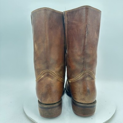 San Pedro Botas Men Size 7 Brown Leather Side Zip Western Cowboy Boot San Pedro Botas Men Size 7 Brown Leather Side Zip Western  main image 3