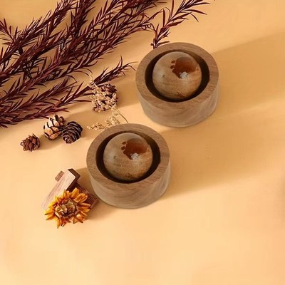 Mini Holz Diffusor für ätherische Öle - Auto & Zuhause Aromatherapie Lufterfrischer Dekor
