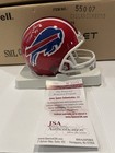 Marv Levy signed Buffalo Bills Autograph Mini Helmet w/ "HOF'01" HOF Bills JSA