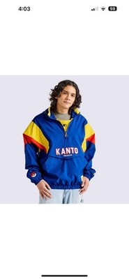 Pokemon x Target Starter Pullover Jacket Blue Kanto Region Windbreaker PRESALE
