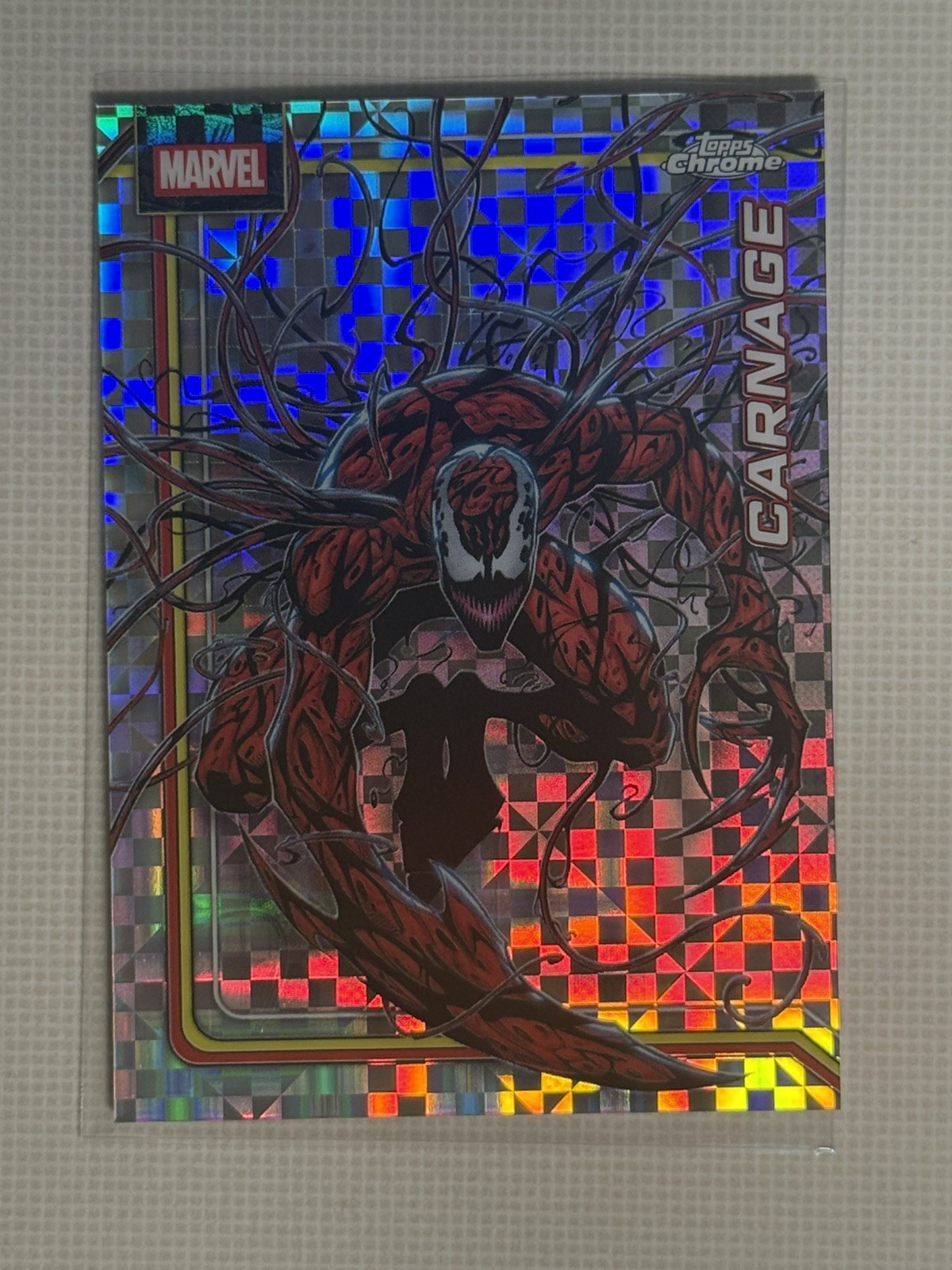 2026 Topps Chrome Marvel Comics Carnage X-Fractor Refractor Mega Box #022