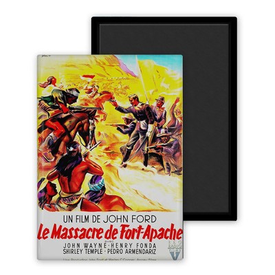 Das Massaker von Fort Apache (1948) Version 1 Filmplakat - Kühlschrankmagnet 54x78mm