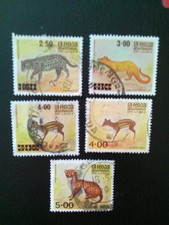 SRI LANKA  USED STAMPS 1981-2  ANIMALS  SG718-721 SG782.