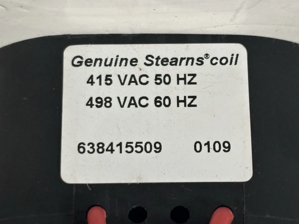 Genuine Stearns Coil 638415509 0109 / 415VAC 50hz / 498VAC 60hz  - Image 2 of 4