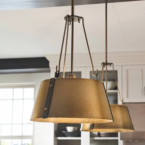 Hinkley Cartwright 11 1/2" Wide Rustic Brass Mini Pendant - Picture 1 of 10