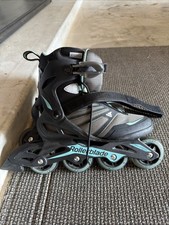 Rollerblade Zetrablade Womens Inline Skate, Size 7 Black/Blue