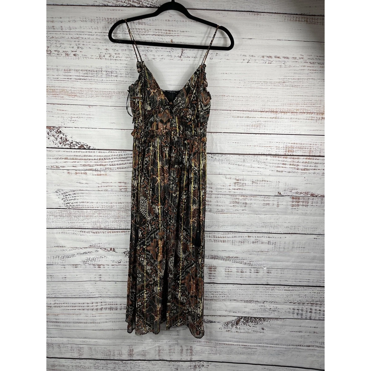 Zara Gold Dresses for Women for sale | eBay