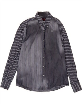 KAPPA Mens Shirt Large Navy Blue Pinstripe Cotton BH01