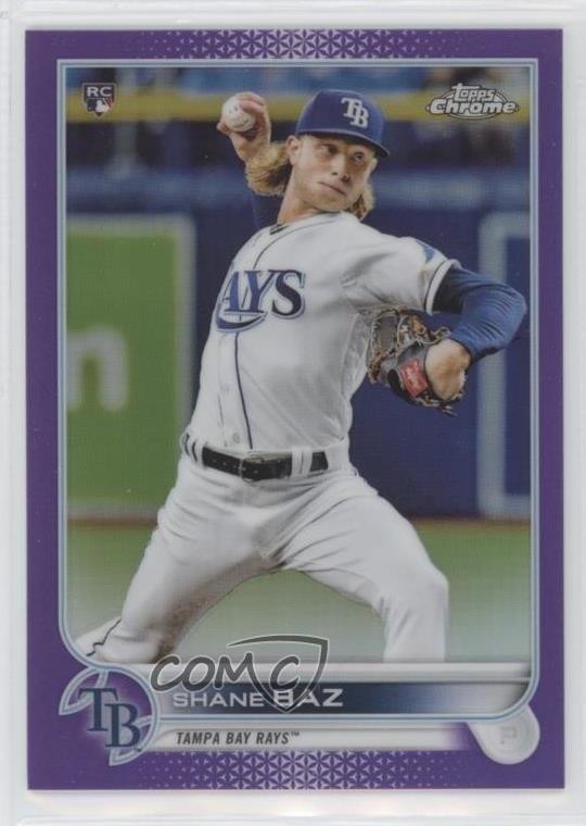 2022 Topps Chrome Purple Refractor 240/250 Shane Baz #201 fo7