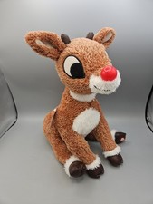 Hallmark Rudolph the Red Nose Reindeer Singing Plush NO Sound/Light NOT Working