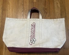 Vintage Drexel Burnham Lambert Boat n Tote  Bag Burgundy 1986