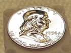 1956 Gem  Proof  Franklin  EYE CANDY " Blazing  Original  Luster "  #129-86