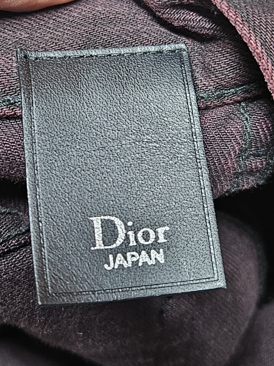 Christian Dior Homme Waxed Denim Jeans Maroon burgundy luster