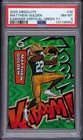 2025 PANINI ABSOLUTE KABOOM! VERT GREEN 1/1 #38 MATTHEW GOLDEN RC 1/1 PSA 8