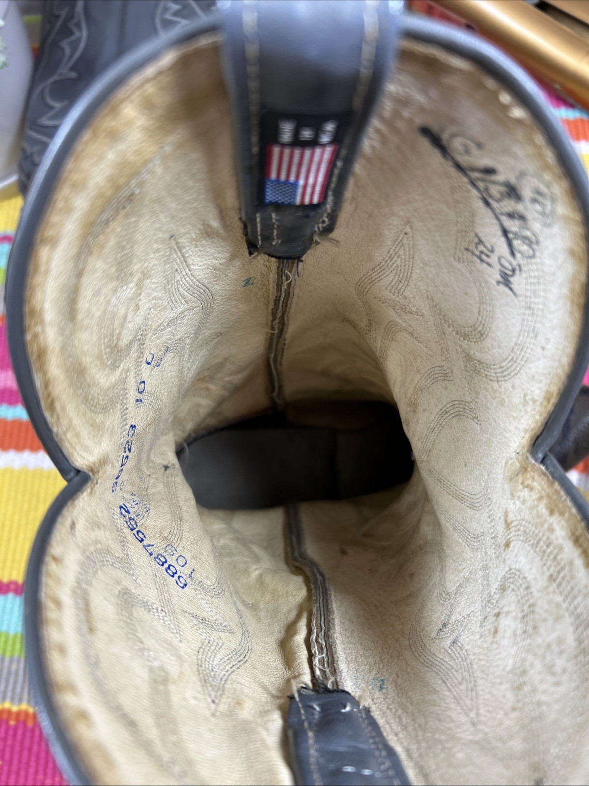 Dan Post Python Snakeskin Gray Leather Western Co… - image 11