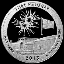 2013 S Fort McHenry MD ~ Clad Mint Proof ~ ATB National Parks ~ Set of One
