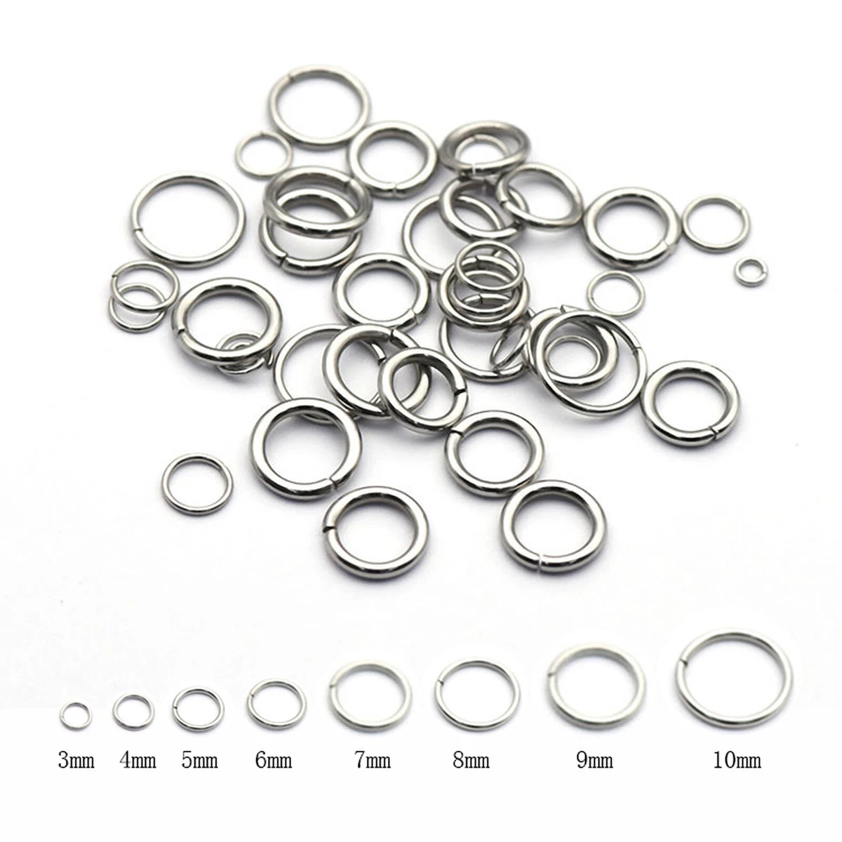 Stainless steel hotsell open jump rings