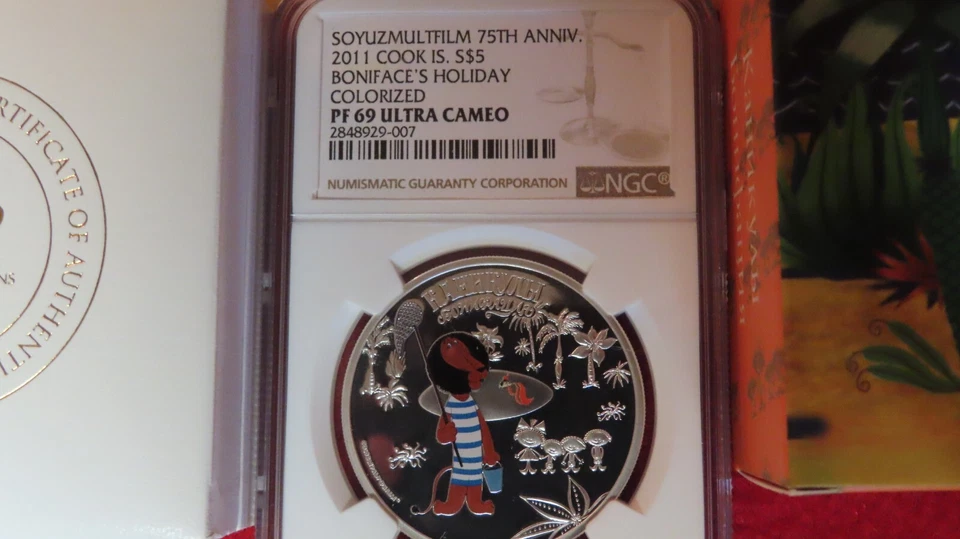 2012 Cook Soviet Cartoon Soyuzmultfilm 999 Silver Boniface's Holiday NGC PF69 - Image 3 of 4
