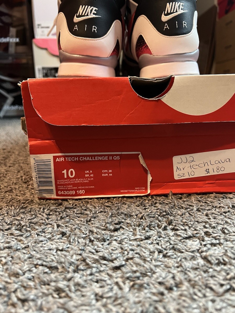 Nike Air Tech Challenge 2 QS Lava 2014 White Hot Lava Black 643089