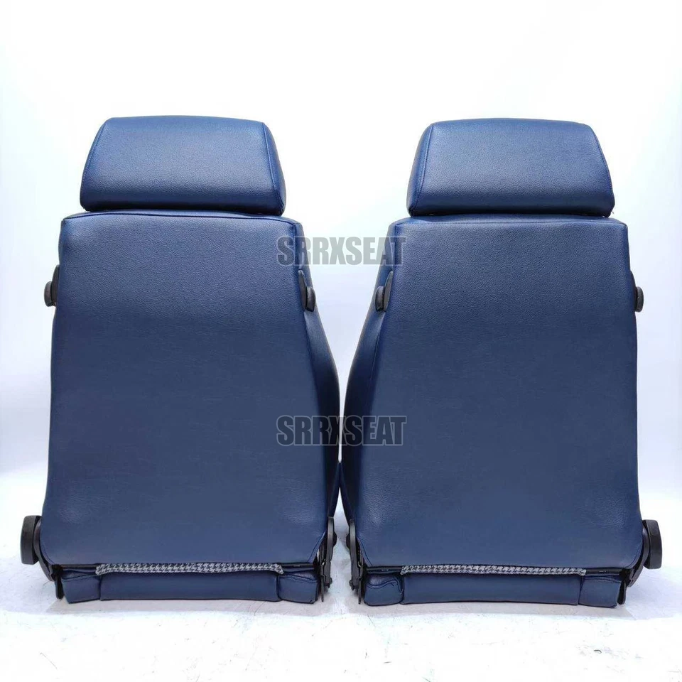 【1 PAIR】AUTHENTIC RECARO LSB NAVY BLACK HOUNDTOOTH【TH BASED ➞ CUSTOMS MAY APPLY】 - Image 2 of 4