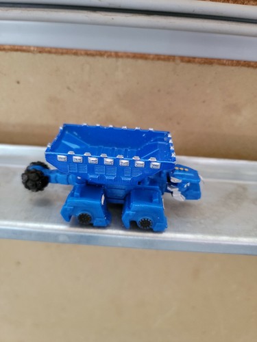 DreamWorks Dinotrux TON-TON Die-cast 4" Blue Dump Truck Toy Mattel 2015 REAL - Picture 2 of 3
