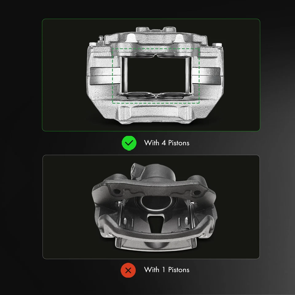 2x Front LH & RH Disc Brake Calipers for Toyota 4Runner 1991-1995 T100 1993-1998 - Image 2 of 4