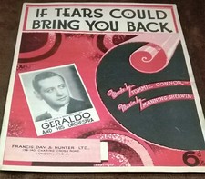IF TEARS COULD BRING YOU BACK. Sheet Music. 4-Pages. Free UK Postage