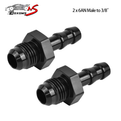 Universal 6AN Male To 5/16 Hose Barb Fitting 6AN O-ring Seal Boss Fuel - Foto 12