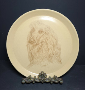 Vtg Afghan Hound Art Pottery by Jane Faber Crescendo Memento Honiton England
