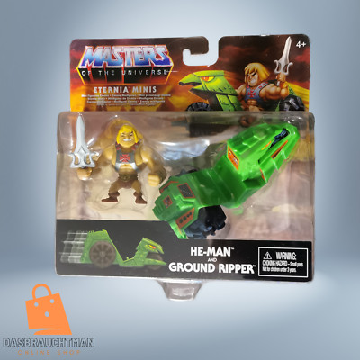Mattel GXP37 Masters of the Universe Eternia Minis He-Man Figur & Ground Ripper
