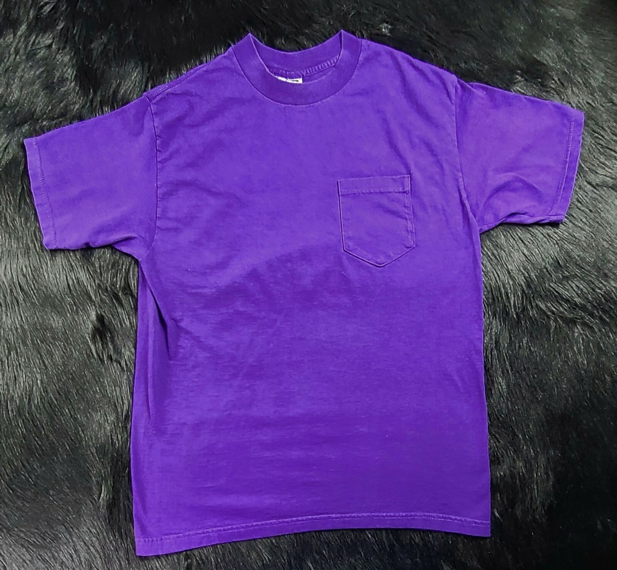 Vintage 90s Todays News Purple Pocket T-Shirt Size M Made USA | eBay