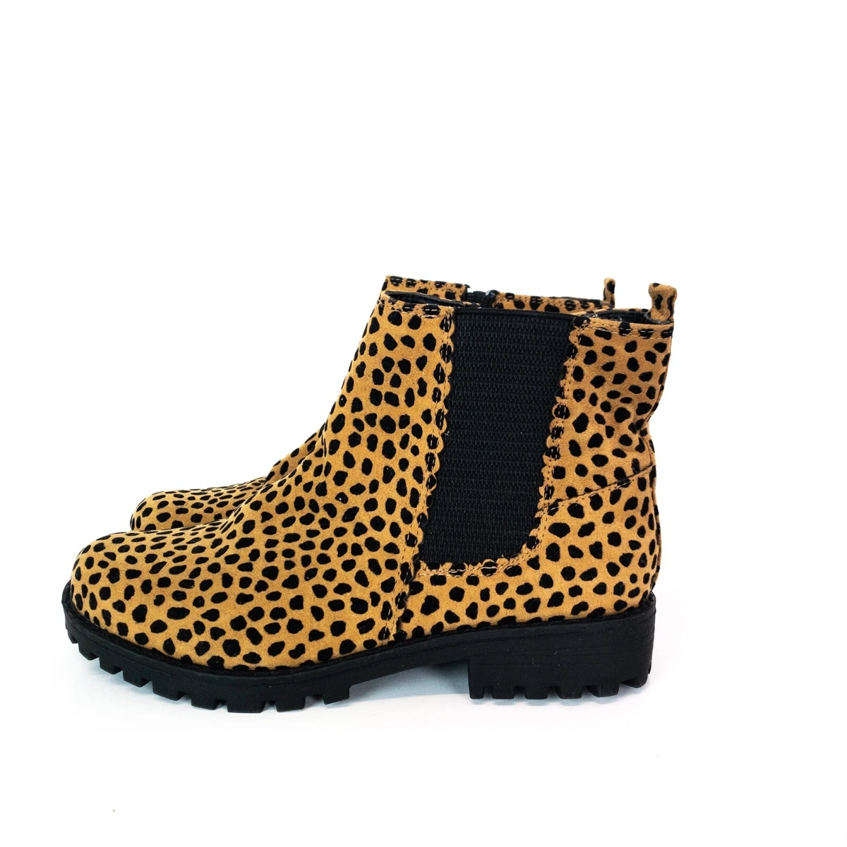 Tu Kids Animal Print Chelsea Ankle Boots UK 3 eBay