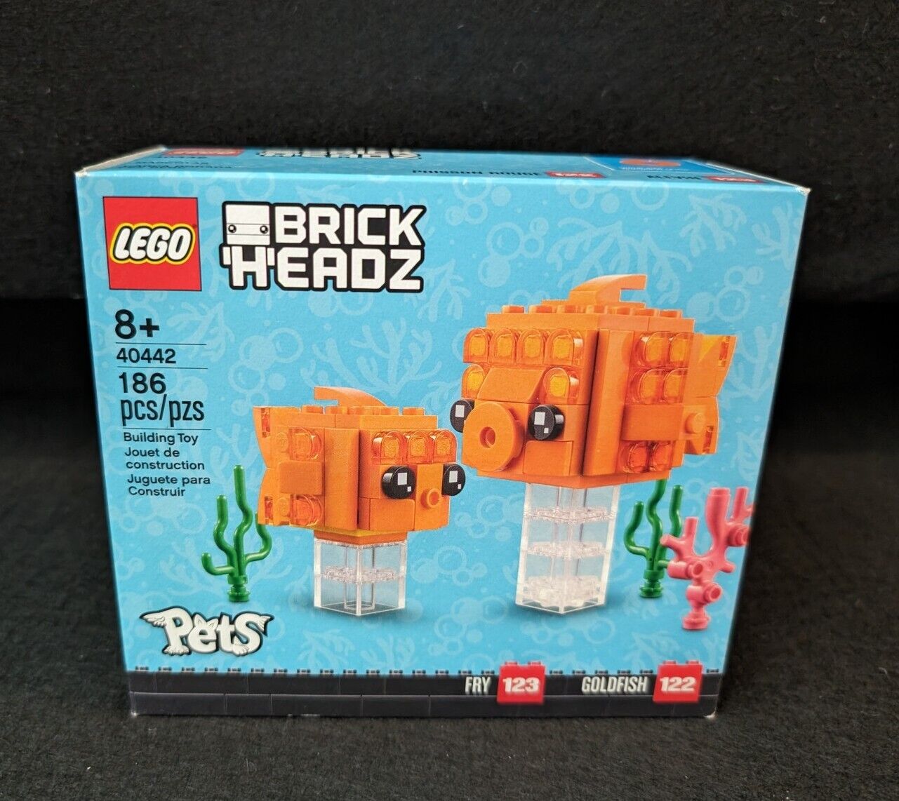 New & Sealed LEGO BrickHeadz Pets Goldfish Set 40442 (Retired)