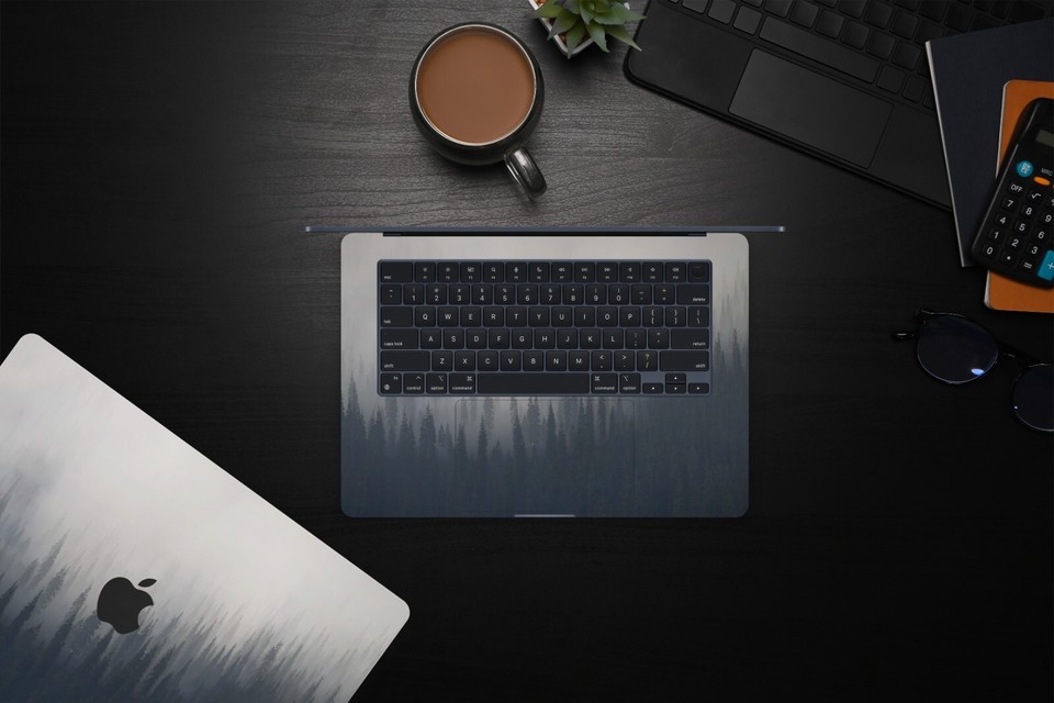 Forest Silhouette MacBook Skin - Full cover skin for MacBook Pro & Air ...