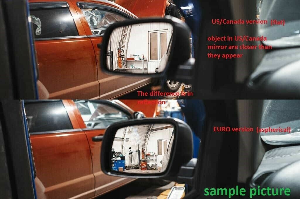 OEM MERCEDES W223 W206 EQS EQE LEFT MIRROR GLASS AUTO DIM BLIND