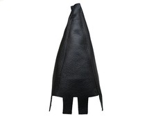 HONDA JAZZ III (2007-2013) Schaltknaufabdeckung - 100% Leder Nähte Schwarz