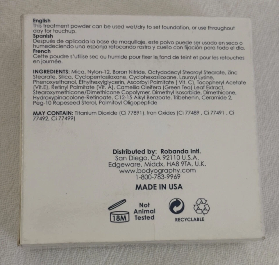 Bodyography Every Finish Powder 0.44 oz NIB FREE SHIPPING - Image 2 of 2