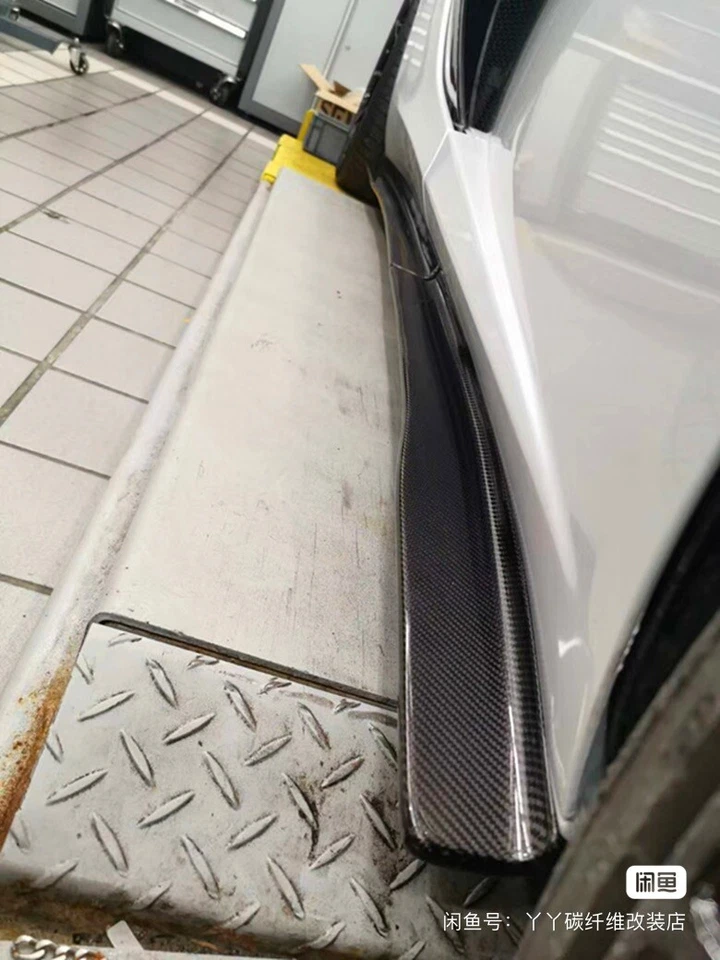 Kit de extensão de corpo de saias laterais de fibra de carbono real para Mclaren Mp4 650s - Imagem 4 de 4