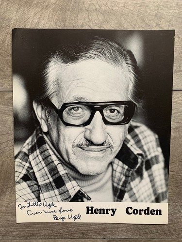Vintage RARE signé Henry Corden Head Shot voix Fred Flintstones TV classiques - Photo 1/3