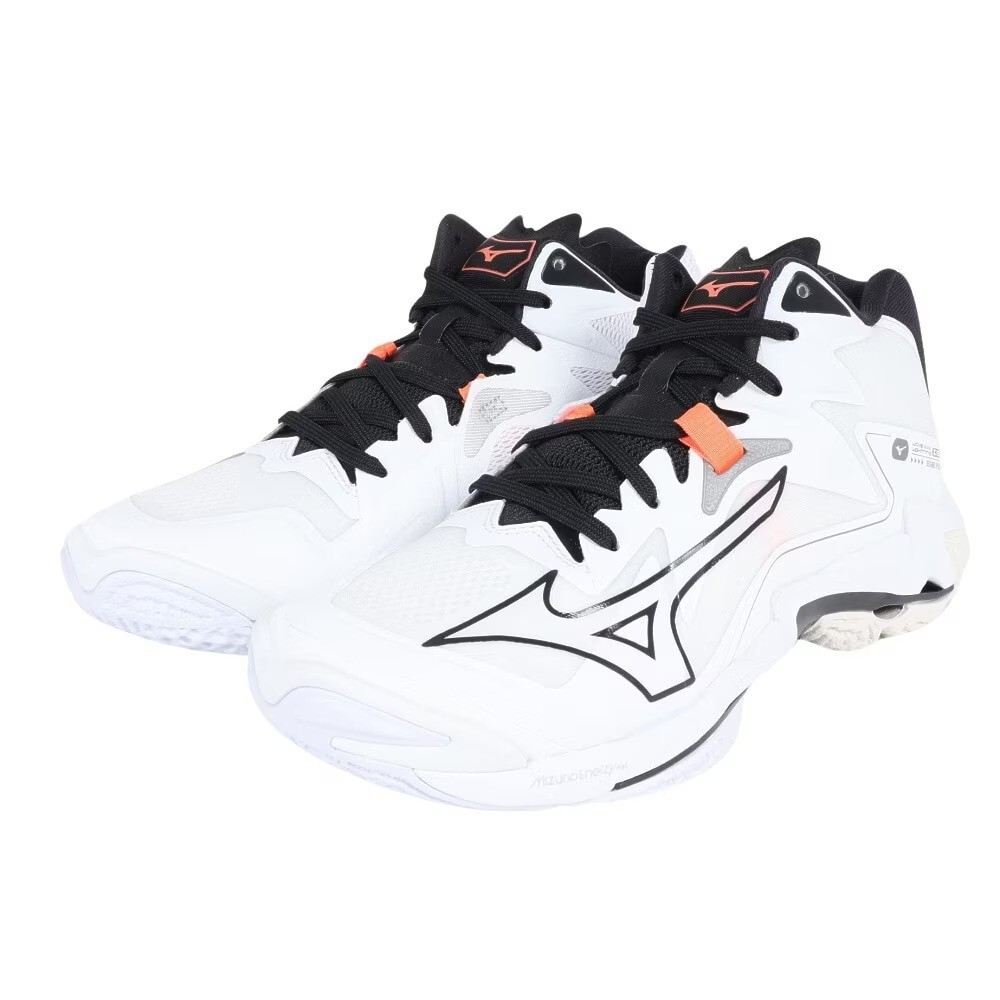 Mizuno Wave Lightning Z8 MID White Black V1GA240551 Men's Size | eBay