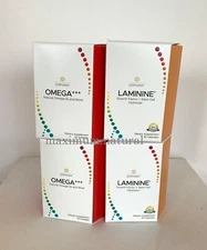 LifePharm supplements 2 bott Laminine & 2 bott Omega+++ 30-count.each 
