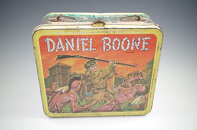 1955 DANIEL BOONE METAL LUNCH BOX RARE VINTAGE ALADDIN | eBay
