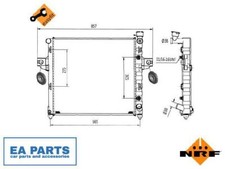 Radiator, engine cooling for JEEP GRAND CHEROKEE NRF 58113