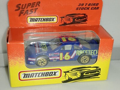 Matchbox Superfast / MB 212 - Ford T Bird Stock Car - Blue - Racetech #16