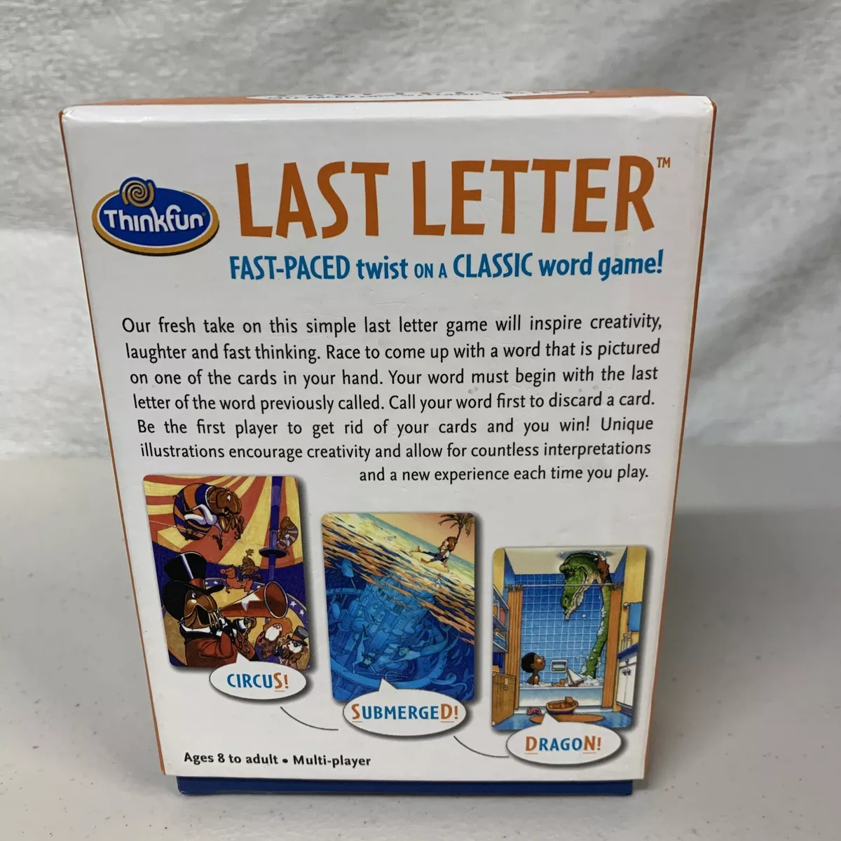 ThinkFun Last Letter Game with a fast-Paced Twist on a Classic