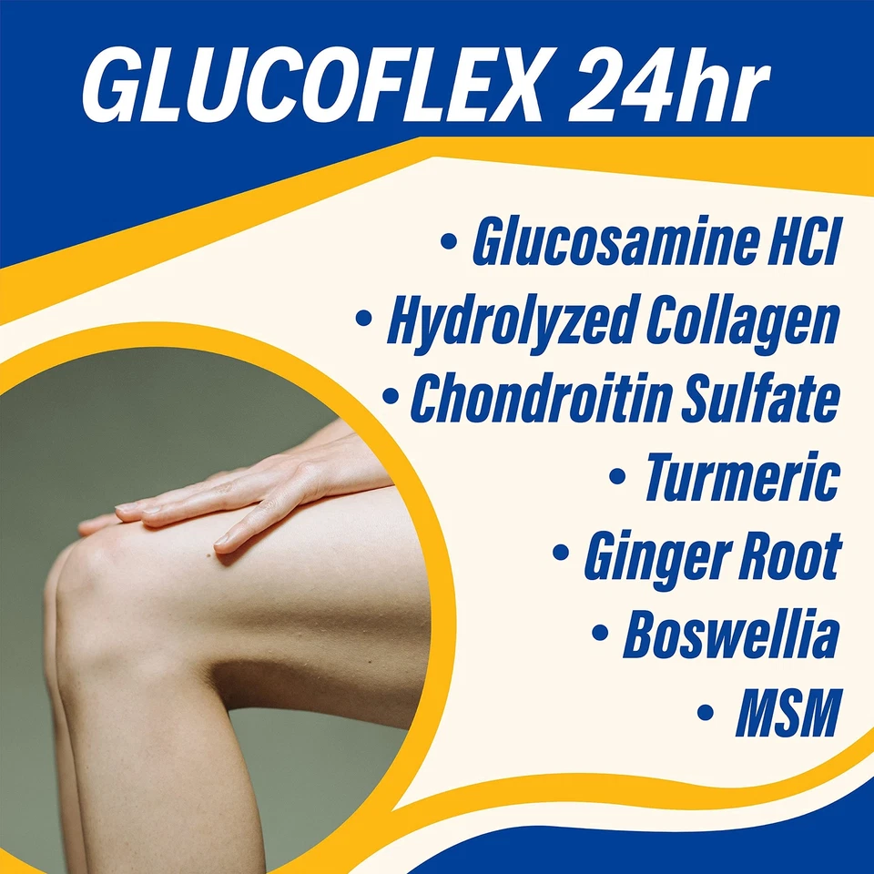 Comprimidos de soporte articular Glucoflex 24 horas 120 unidades glucosamina condroitina Foto 3 de 4