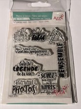 Planche Tampons Rubis TAM 3081 Matières Et Textures Azza et Izzy by AZZA NEUF